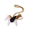 Hermes Unisex Rodeo Pegase MM Charm-Pink