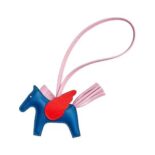 Hermes Unisex Rodeo Pegase MM Charm-Red