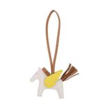 Hermes Unisex Rodeo Pegase MM Charm-Yellow