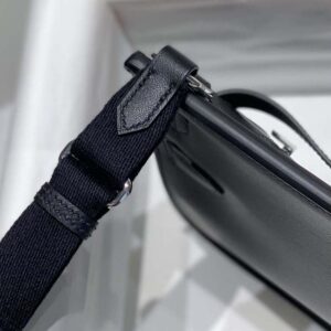 Hermes Women Jyspiere in Evercolor Leather-Black/Silver