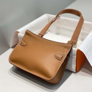 Hermes Women Jyspiere in Evercolor Leather-Brown