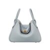 Hermes Women Lindy 26 in Clemence Leather-Blue