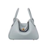 Hermes Women Lindy 26 in Clemence Leather-Blue