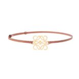 Loewe Women Anagram Belt in Classic Calfskin-Tan E619244X44