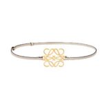 Loewe Women Anagram Belt in Classic Calfskin-White E619244X44