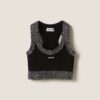 Miu Miu Women Cashmere Top-Black MMV130_1331_F0806
