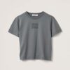 Miu Miu Women Garment-dyed Jersey T-shirt with Embroidered Logo