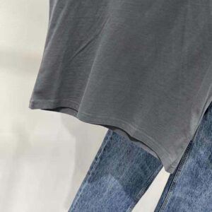 Miu Miu Women Garment-dyed Jersey T-shirt with Embroidered Logo