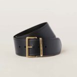 Miu Miu Women Leather Belt-Black 5CC589_2E6Y_F0002