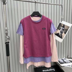 Miu Miu Women Set of 3 Jersey T-shirts-MJE15_137E_F03NZ