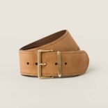 Miu Miu Women Suede Belt-Brown 5CC589_054_F0401