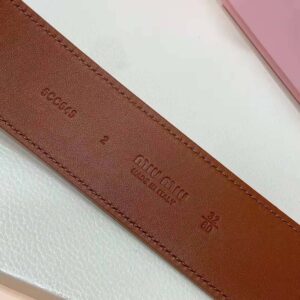 Miu Miu Women Suede Belt-Brown 5CC589_054_F0401