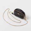 Prada Women Patent Leather Mini-pouch-Black F03KJ