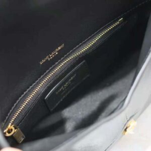 Saint Laurent YSL Women Cassandre Small Envelope Pouch in Lambskin-Black