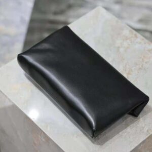 Saint Laurent YSL Women Cassandre Small Envelope Pouch in Lambskin-Black