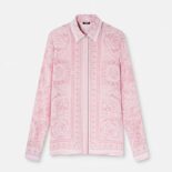 Versace Women Barocco Silk Shirt-Pink 1A10053