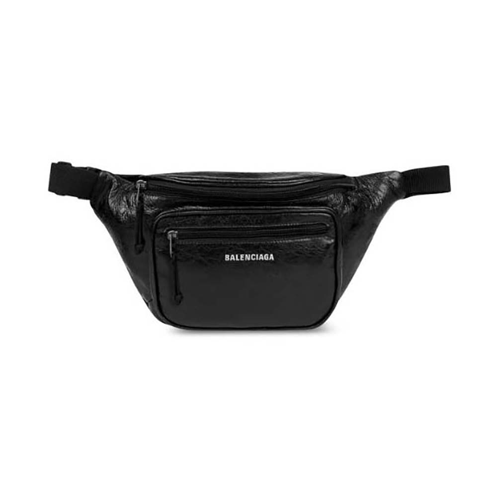 Balenciaga Men Explorer Beltpack in Black 5295501WG9X1000