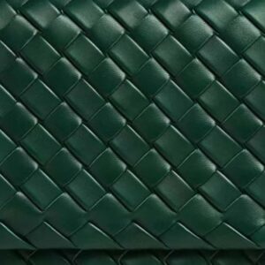 Bottega Veneta Unisex Small Cobble Messenger in Calfskin Leather-Dark Green