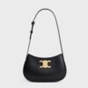 Celine Women Medium Tilly Bag in Shiny Calfskin-Black