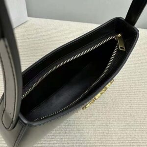 Celine Women Medium Tilly Bag in Shiny Calfskin-Black