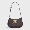 Celine Women Medium Tilly Bag in Triomphe Canvas and Calfskin