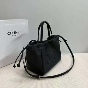 Celine Women Small Cabas Drawstring Cuir Triomphe in Grained CalfskinCeline Women Small Cabas Drawstring Cuir Triomphe in Grained Calfskin
