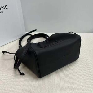 Celine Women Small Cabas Drawstring Cuir Triomphe in Grained Calfskin