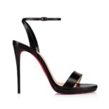 Christian Louboutin Women Loubi Queen 120 mm Sandals Nappa leather-Black 1191582BK01