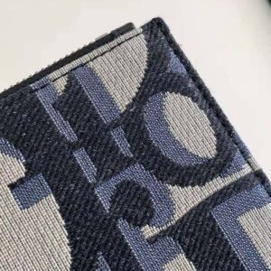 Dior Men A5 Pouch Beige and Black Maxi Dior Oblique Jacquard