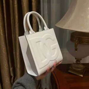 Dolce Gabbana D&G Women DG Daily Mini Shopper-White