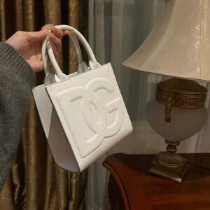 Dolce Gabbana D&G Women DG Daily Mini Shopper-White