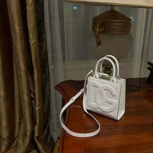 Dolce Gabbana D&G Women DG Daily Mini Shopper-White