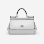 Dolce Gabbana D&G Women Small Sicily Handbag-Silver