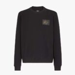 Fendi Men Black Jersey Sweatshirt-FY0178AQJ9F0QA1