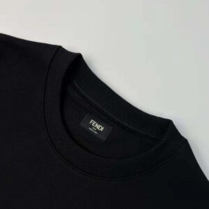 Fendi Men Black Jersey Sweatshirt-FY0178AQJ9F0QA1