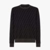 Fendi Men Black Piqué Sweatshirt-FY1077AFRJF0ABB