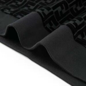 Fendi Men Black Piqué Sweatshirt-FY1077AFRJF0ABB