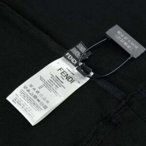 Fendi Men Black Piqué Sweatshirt-FY1077AFRJF0ABB