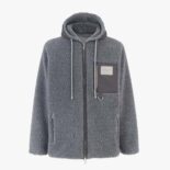 Fendi Men Blouson Gray Teddy Sweatshirt-FW1288AQMNF1MU3