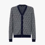Fendi Men Blue Wool Cardigan-FZC491APJHF0QB0