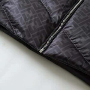 Fendi Men Down Jacket Black Nylon Down-FY0178AQJ9F0QA1