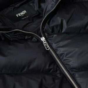 Fendi Men Down Jacket Black Nylon Down-FY0178AQJ9F0QA1