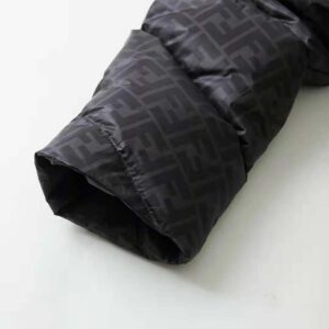 Fendi Men Down Jacket Black Nylon Down-FY0178AQJ9F0QA1
