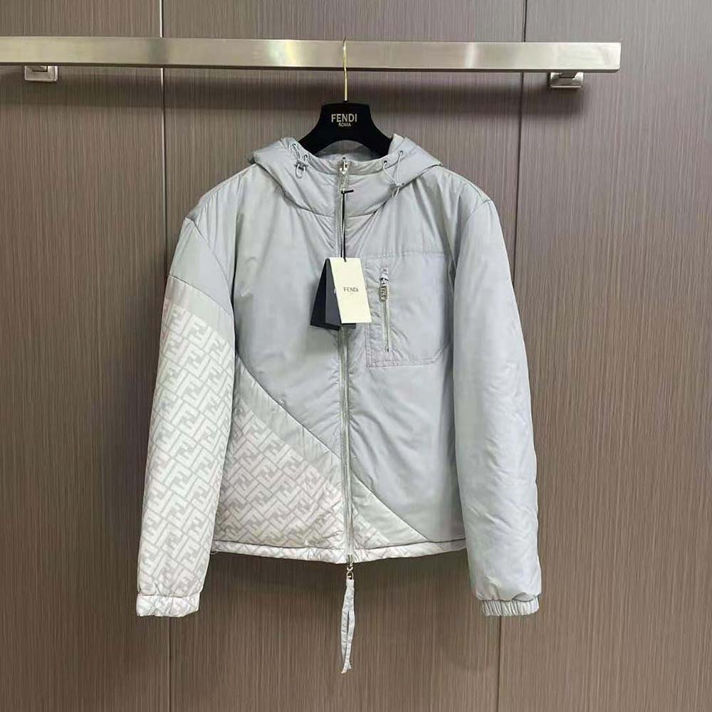 Fendi Men Down Jacket White Nylon Down-FAA919AQNJF1N6G
