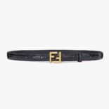 Fendi Women FF Belt Black Leather-8C0648AQ1VF04TX