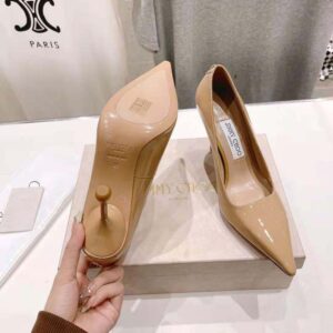 Jimmy Choo Women Ixia 95 Biscuit Patent Leather Pumps-IXIA95PATJimmy Choo Women Ixia 95 Biscuit Patent Leather Pumps-IXIA95PAT