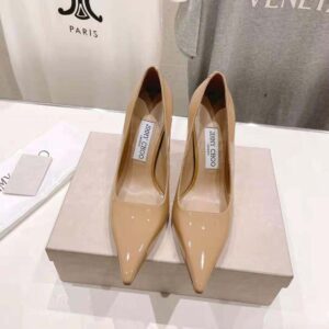 Jimmy Choo Women Ixia 95 Biscuit Patent Leather Pumps-IXIA95PAT