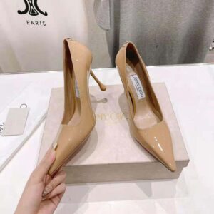 Jimmy Choo Women Ixia 95 Biscuit Patent Leather Pumps-IXIA95PAT