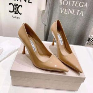 Jimmy Choo Women Ixia 95 Biscuit Patent Leather Pumps-IXIA95PAT