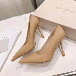 Jimmy Choo Women Ixia 95 Biscuit Patent Leather Pumps-IXIA95PAT